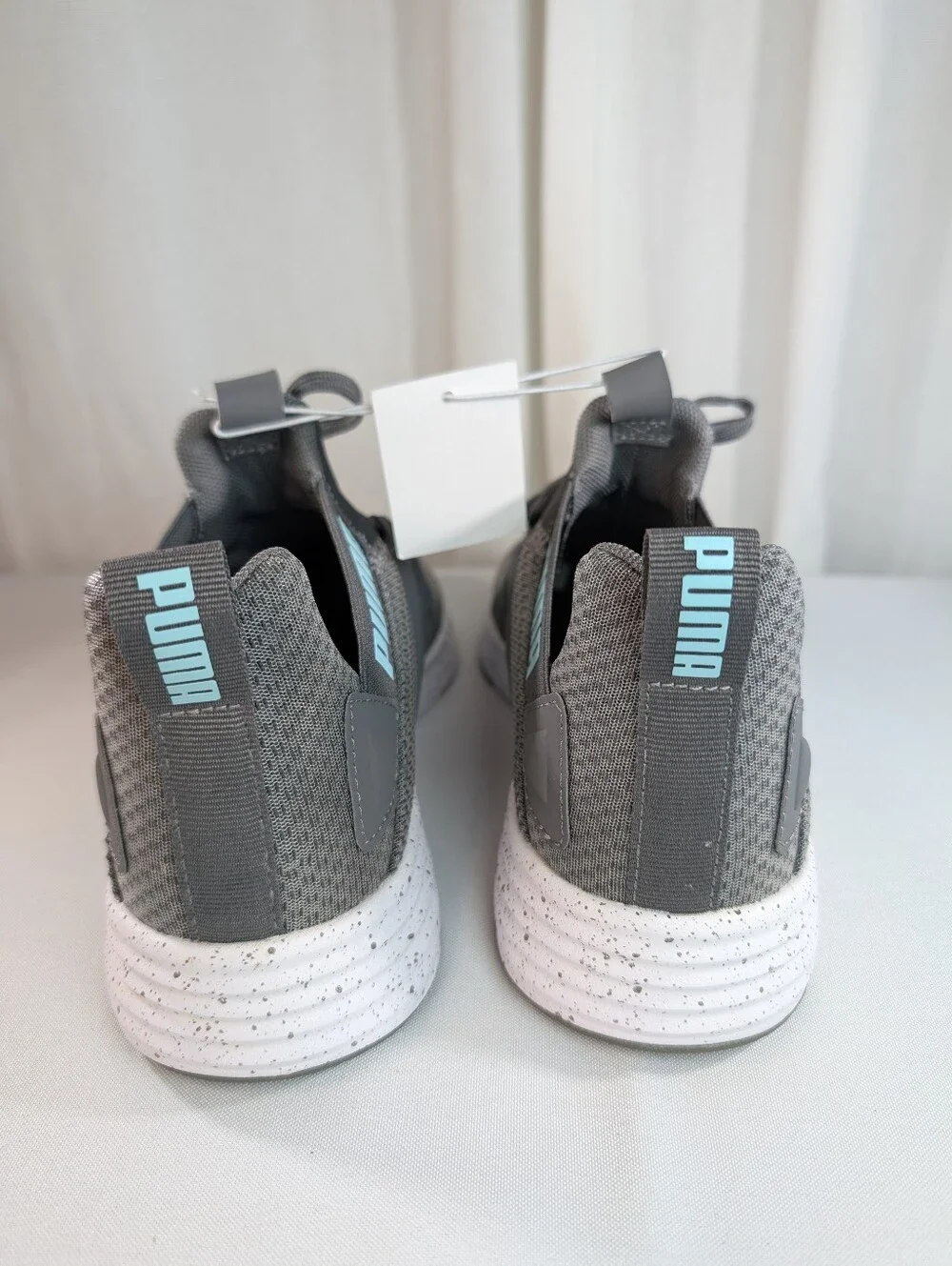Puma Contempt Demi Mesh Women's Running Walking Sneakers Gray And Teal